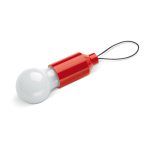 Lampe avec 1 LED avec poignée pour accrocher à un porte-clés ou un sac couleur rouge