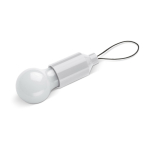Lampe avec 1 LED avec poignée pour accrocher à un porte-clés ou un sac couleur blanc
