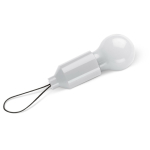 Lampe avec 1 LED avec poignée pour accrocher à un porte-clés ou un sac couleur blanc deuxième vue