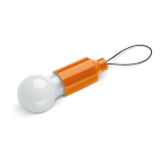 Lampe avec 1 LED avec poignée pour accrocher à un porte-clés ou un sac couleur orange