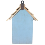 Boîte de nidification de couleur avec ouverture de 30 mm pour oiseaux couleur bleu ciel troisième vue