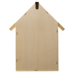 Maison en bois pour insectes avec de multiples entrées et sorties couleur bois deuxième vue