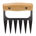 Griffes à viande avec poignée en bois pour déchiqueter la viande couleur bois quatrière vue