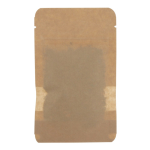 Sachet de graines de fleurs présentées dans un sac en papier kraft couleur marron troisième vue