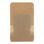 Sachet de graines de fleurs séchées dans un sac en papier kraft couleur marron troisième vue