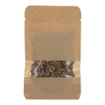 Sachet de graines de fleurs sauvages dans un sac en papier kraft couleur marron deuxième vue