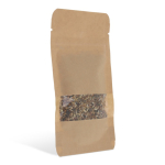 Sachet de graines de fleurs sauvages dans un sac en papier kraft couleur marron quatrière vue