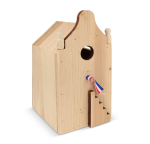 Maison en bois spéciale pour oiseaux en bois FSC couleur bois