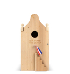 Maison en bois spéciale pour oiseaux en bois FSC vue principale