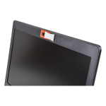 Cache webcam pour protection de la vie privée en ligne couleur orange quatrière vue