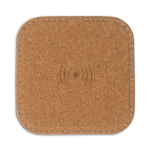 Chargeur sans fil en liège certifié FSC 5W couleur naturel