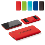 Batterie externe rectangulaire de couleur avec ventouses