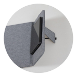 Tapis pliable avec chargeur sans fil inclus couleur gris cinquième vue