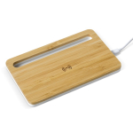 Chargeur sans fil en bambou élégant au format Bamboo Tray couleur bois