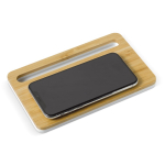 Chargeur sans fil en bambou élégant au format Bamboo Tray couleur bois deuxième vue