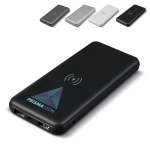 Batterie externe métallique avec charge sans fil 8 000 mAh