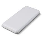 Batterie externe avec ports USB-A et port type C 10.000 mAh couleur blanc
