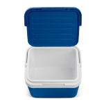 Glacière rigide en plastique colorée avec poignée de transport 10L couleur bleu deuxième vue