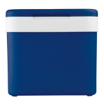 Glacière rigide en plastique colorée avec poignée de transport 10L couleur bleu troisième vue