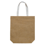 Sac en jute avec anses épaisses en toile 340 g/m2 et capacité de 8kg couleur naturel deuxième vue