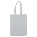 Petite sacoche en non-tissé laminé mat avec anses assorties 105 g/m2 couleur blanc deuxième vue