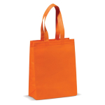 Petite sacoche en non-tissé laminé mat avec anses assorties 105 g/m2 couleur orange