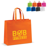 Sac en non-tissé laminé mat, plusieurs couleurs, anses assortie