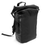 Sac à dos roll-top imperméable avec bretelles rembourrées 25L couleur noir