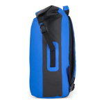 Sac à dos roll-top imperméable avec bretelles rembourrées 25 L couleur bleu quatrière vue
