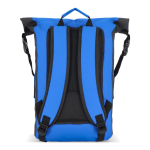 Sac à dos roll-top imperméable avec bretelles rembourrées 25 L couleur bleu cinquième vue
