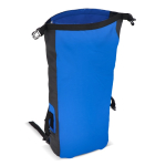 Sac à dos roll-top imperméable avec bretelles rembourrées 25 L couleur bleu sixième vue