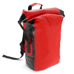 Sac à dos roll-top imperméable avec bretelles rembourrées 25L couleur rouge