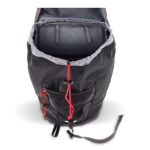Sac à dos de voyage avec multiples compartiments pour randonnée 40L couleur noir quatrière vue