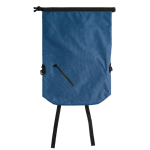 Sac à dos roll-top résistant à l'eau avec poche frontale 22L couleur bleu deuxième vue