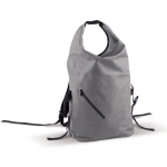 Sac à dos roll-top résistant à l'eau avec poche frontale 22L couleur gris
