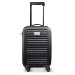 Valise cabine à 4 roues avec plaque métallique pour marquage couleur noir deuxième vue