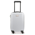 Valise cabine à 4 roues avec plaque métallique pour marquage couleur blanc deuxième vue