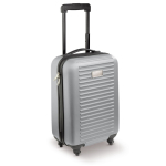 Valise cabine à 4 roues avec plaque métallique pour marquage couleur argenté