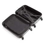 Valise cabine à 4 roues avec plaque métallique pour marquage couleur argenté quatrière vue