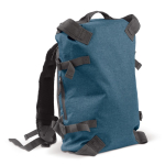 Sac à dos rembourré avec ouverture à l'arrière couleur bleu foncé