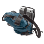 Sac à dos rembourré avec ouverture à l'arrière couleur bleu foncé cinquième vue