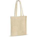 Sac en coton avec certification OEKO-TEX de 140 g/m2 couleur beige troisième vue