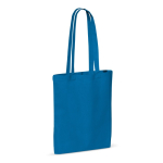 Sac en coton avec certification OEKO-TEX de couleurs 140 g/m2 couleur bleu