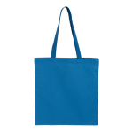 Sac en coton avec certification OEKO-TEX de couleurs 140 g/m2 couleur bleu deuxième vue
