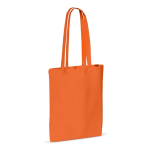 Sac en coton avec certification OEKO-TEX de couleurs 140 g/m2 couleur orange