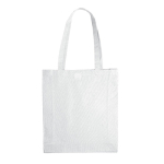 Sac en coton OEKO-TEX de couleurs avec soufflet 140 g/m2 couleur blanc deuxième vue