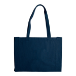Sac en coton avec certification OEKO-TEX de couleurs 280 g/m2 couleur bleu foncé deuxième vue