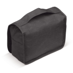 Trousse de toilette pliable avec compartiments et crochet couleur noir deuxième vue