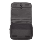 Trousse de toilette pliable avec compartiments et crochet couleur noir quatrière vue