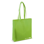 Sac écologique en RPET avec anses longues assorties 100 g/m2 couleur vert lime